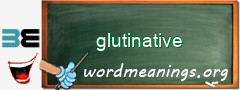 WordMeaning blackboard for glutinative